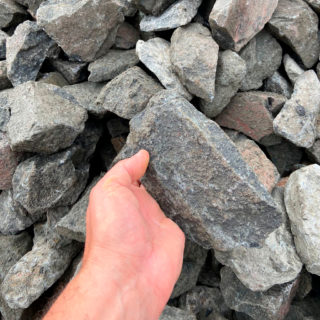 Камень бутовый габбро-диабаз, фракция 70-120 мм (для габионов)